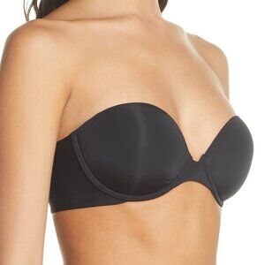 NWT Natori Black Minimal Convertible Strapless, Halter, and Racerback Bra 30DD